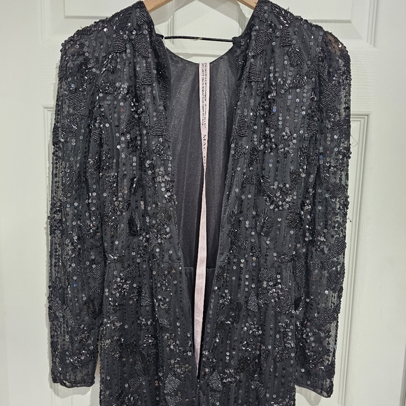 Mac Duggal 5988 Long Sleeve Jewel Neck Dress - Picture 5 of 9